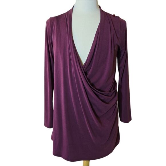 Chalet et ceci Wrap Cardigan Long Sleeve Convertable Drape Minimalist Medium - Picture 13 of 13